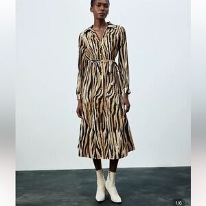 Animal Print Midi Dress